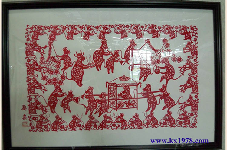 陳秋日剪紙藝術館作品——開寫傳記代寫拍攝的老照片（30）